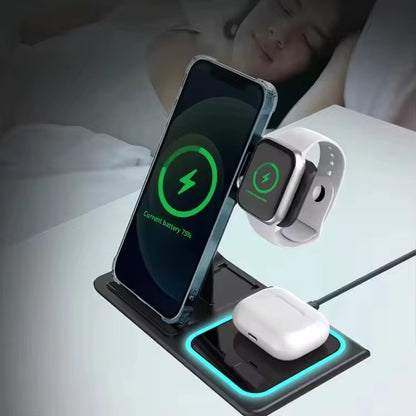 Station de Charge Sans Fil 3-en-1™ – iPhone, Apple Watch & AirPods – Paiement à la livraison