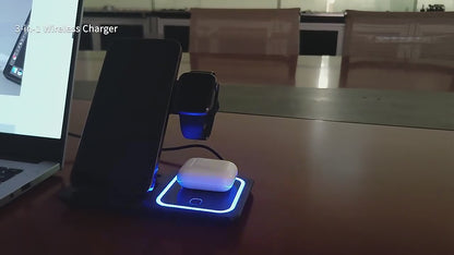 Station de Charge Sans Fil 3-en-1™ – iPhone, Apple Watch & AirPods – Paiement à la livraison